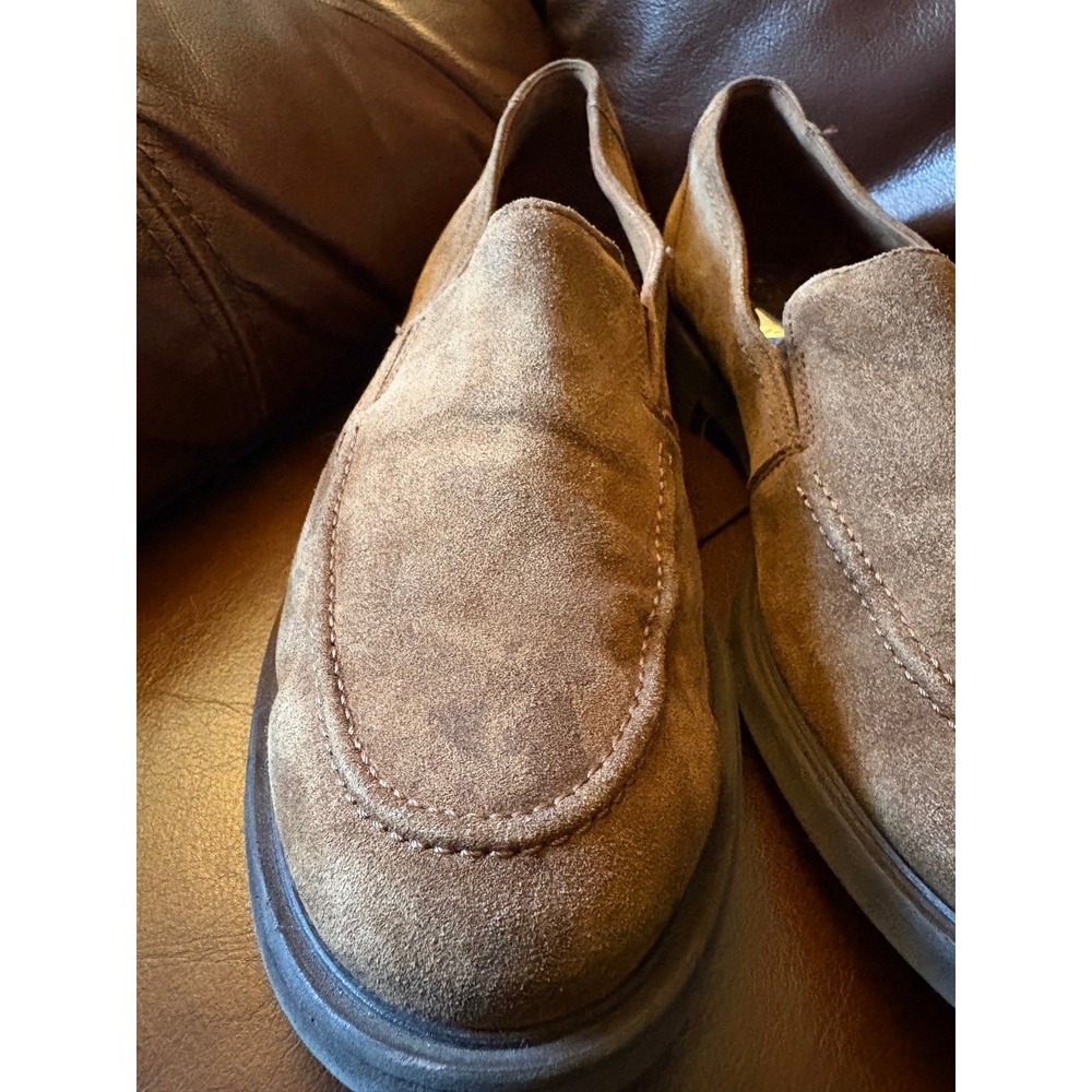 Paul Green Womens Brown Suede Slip On Moc‎ Toe Loafers Shoes Size 6 Business - Picture 3 of 7